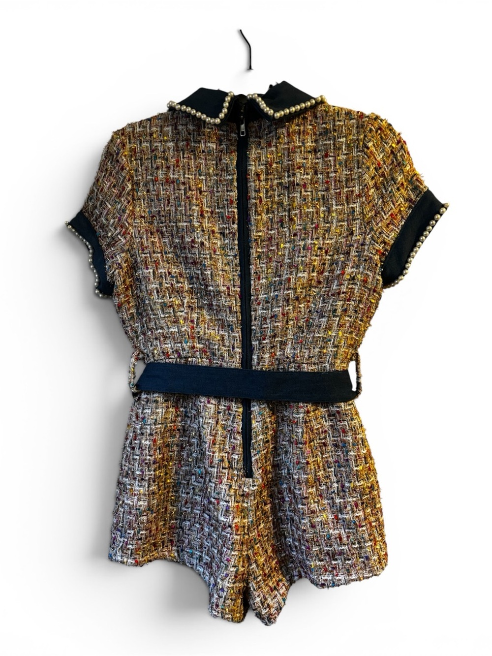 L'ATISTE Reagan Tweed Romper - Multi Color Size Small NWT - Picture 9 of 9